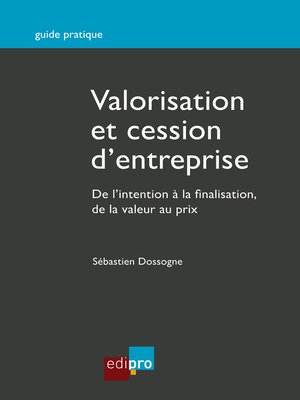 cover image of Valorisation et cession d'entreprise